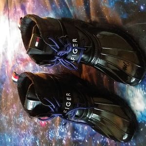 Tommy Hilfiger rain boots, black, size 7